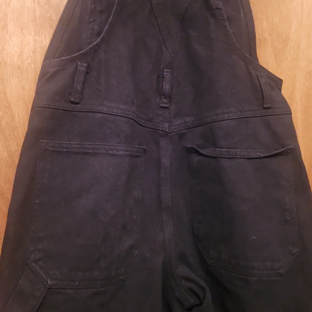 Brandy Melville Black John Galt Women's Jeans Overalls Size Small - Picture 8 of 11